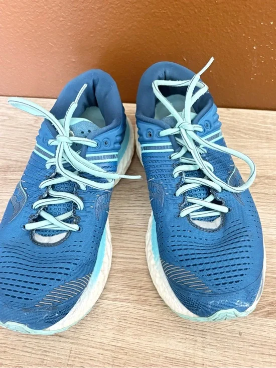 Saucony Triumph 17 Blue Teal Running Shoes PWRRUN+ Cushion Comfort, Women’s 9 - Picture 2 of 8